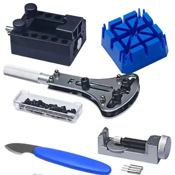 185 piece watch repair tool set, watch disassembly and maintenance tool package, battery replacement, cover opener, multifunctio 3