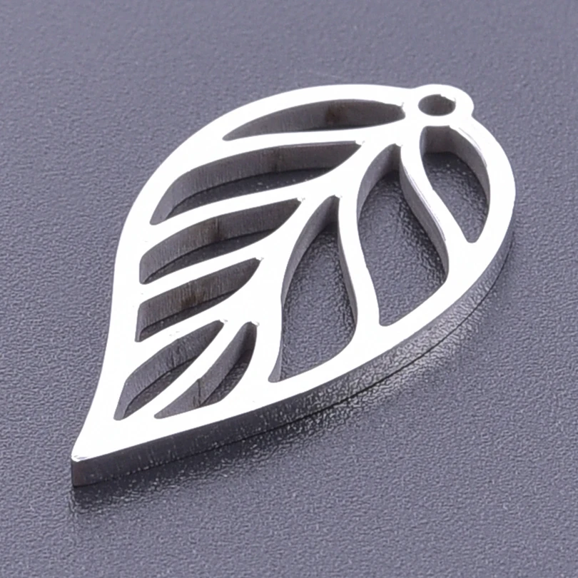 High Quality Big Plant Leaf Bulk Charms For Jewelry Making Supplies DIY  Stainless Steel Charm Breloques Pour Fabrication Bijoux - AliExpress