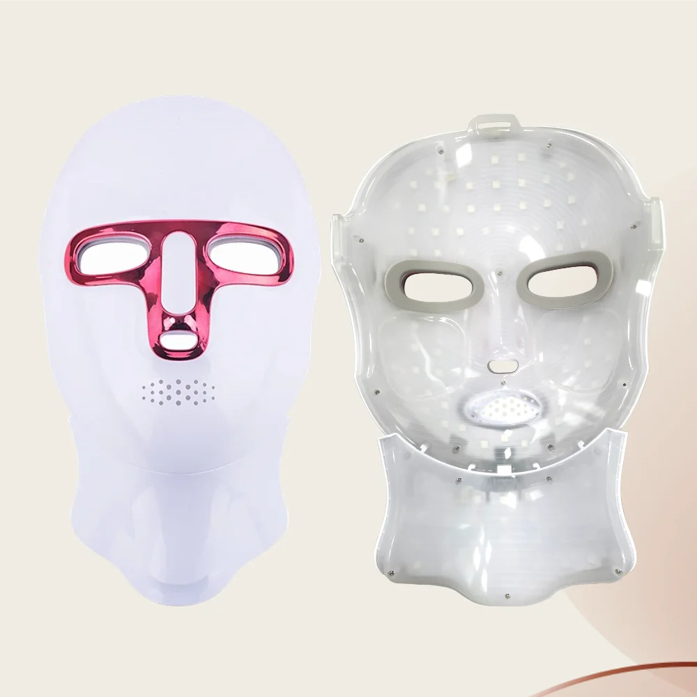 7 Colors LED Face Mask Red Light Therapy Mask Wireless with USB Rechargeable for Skin Tightening Wrinkle Reduction Beauty Device
