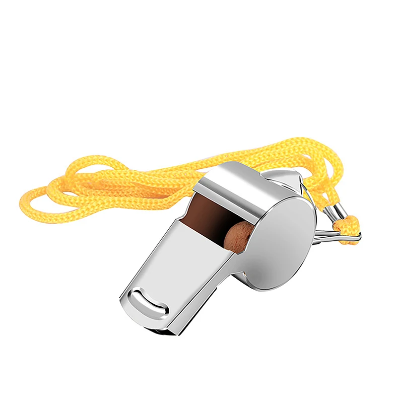 

Metal Whistle Referee Sport Rugby Stainless Steel Whistles Soccer Football Basketball Party Training School Cheerleading Tools