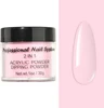 28g/Box Acrylic Powder Professional Nude Pink Crystal Acrylic Powder 2 IN1 Extension/Dipping Powder For Manicure Build Dust &*& 2