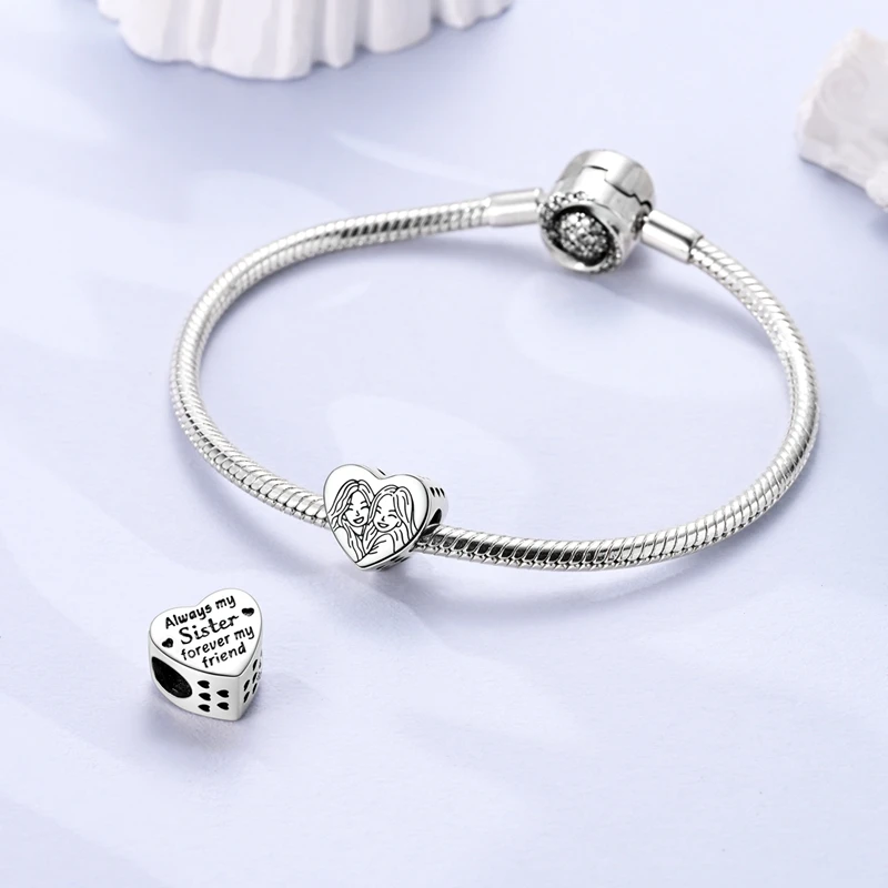 Charms aus 925er-Sterlingsilber, bunter Ballon, Apfel, Kirsche, Perlen, passend für Original-Armbänder, DIY-Schmuckanhänger, baumelndes Geschenk für Frau – Detail 40