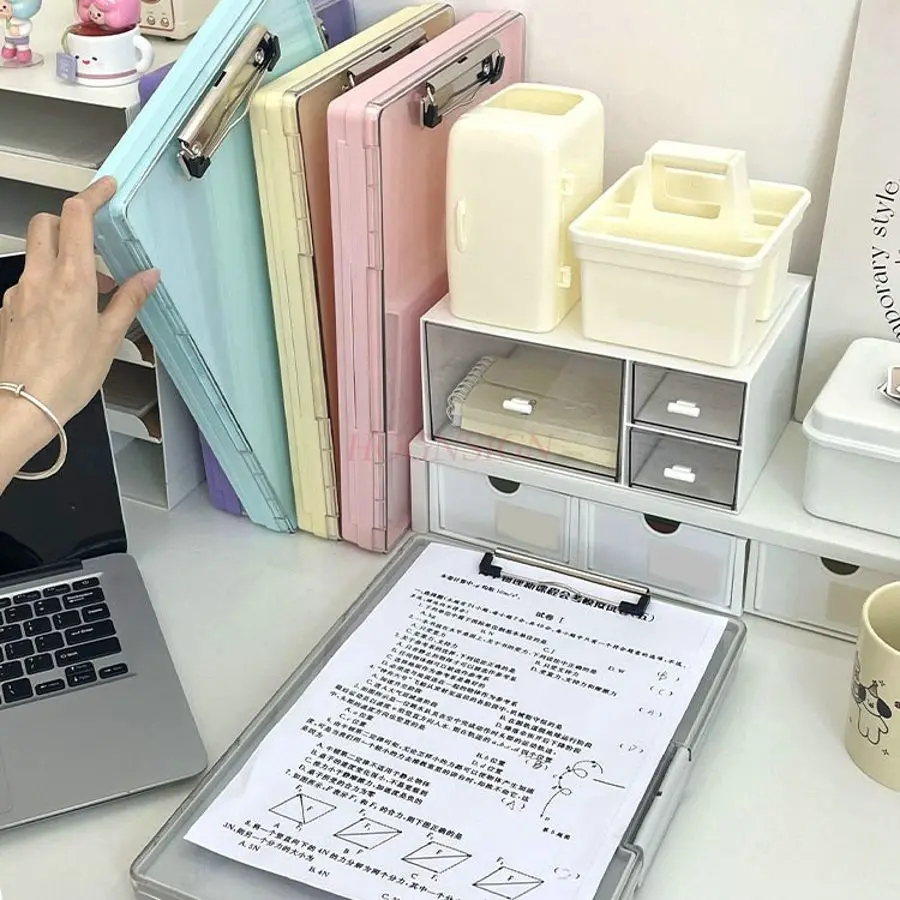 1개입 필기용 보드, 파일 가방, 수납함, 시험지 분류함, 필기 패드, 클램프 보드, 수납 폴더, 학습용 문구류