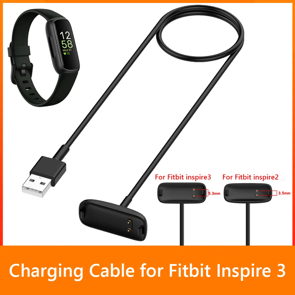Fitbit Inspire 3  USB  ũ ũ ڵ, ũ ̺ ü  ũ, ð ׼, 50 cm, 100cm, 5V 1A
