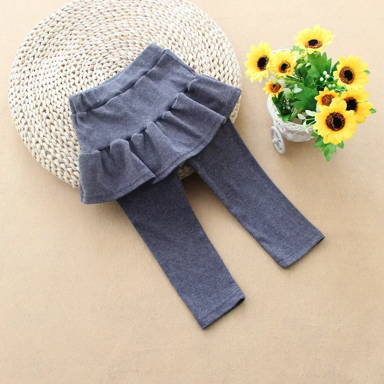 Autumn and Winter Girls Leggings Baby Kids Cotton Skirt Trousers Children Matching Clothes Ruffle Pants