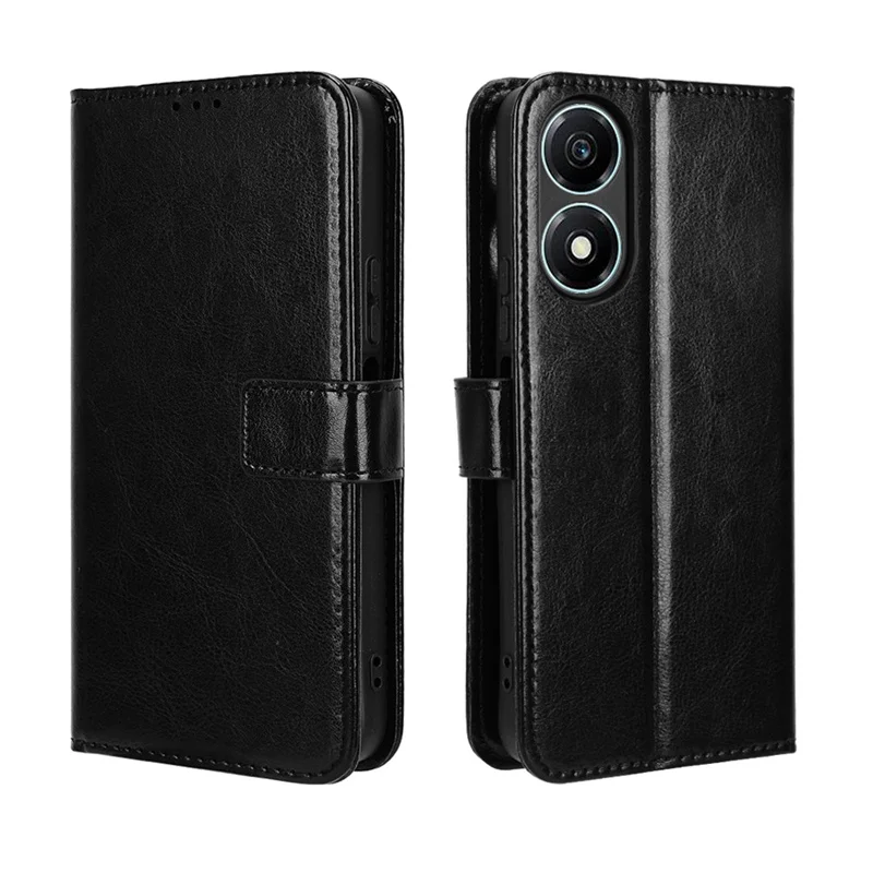 Custodia a libro in ecopelle con porta carte di credito per Huawei Honor Magic 5 Lite 5G colore nero pelle sintetica