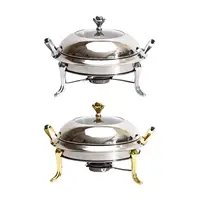 Food Warmer Quick Heating Cooking Pot with Lid Camping Alcohol Stove Hot Pot for Kitchen Party Noodles, Egg Restaurant Household 1