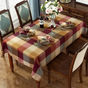 Tovaglie rettangolari a quadretti Impermeabile per fattoria Coperta per tavolo da picnic per interni ed esterni Decorazione per tavolo da pranzo per cucina per feste 1