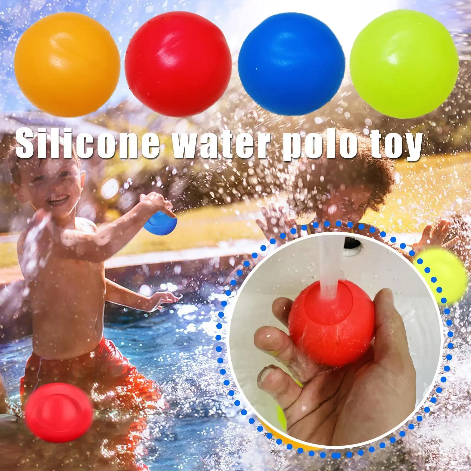 Reusable Water Balls For Kids Water Bomb Splash Balls For Pool Outside