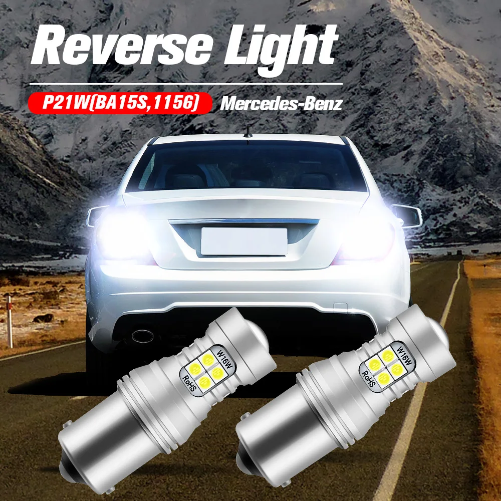 

2pcs LED Reverse Light Blub Lamp P21W BA15S 1156 Canbus For Mercedes Benz W416 W463 W251 V251 W220 C215 R129 R230 R170 R171 R199