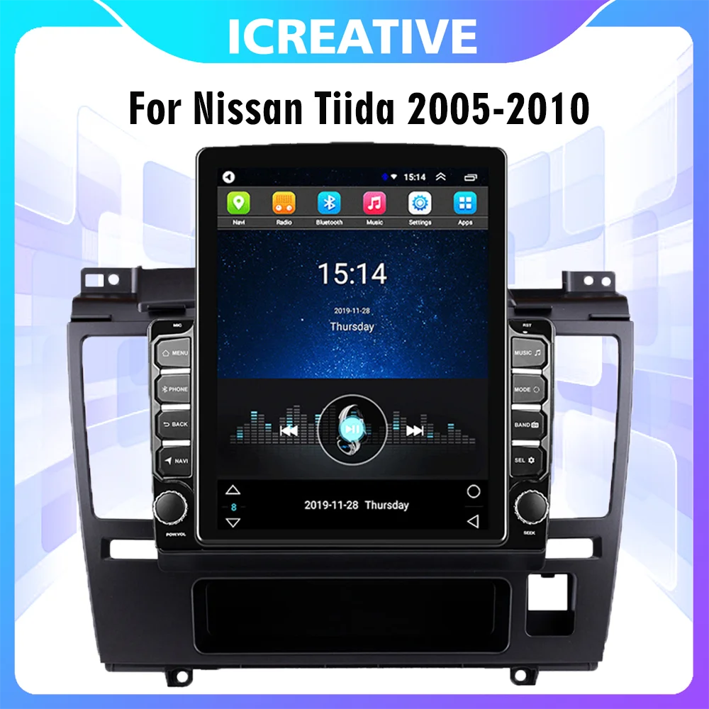 

Car Radio Audio Multimedia Video Player 4G Carplay 2 Din 9.7" Tesla Screen Android Wifi GPS For Nissan Tiida 2005-2010