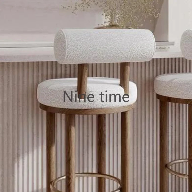 Velvet Kitchen Island Bar Chairs Dining Barstool White Waiting Bar Stool Makeup Artist Round Cadeira Ergonomica Home Furniture