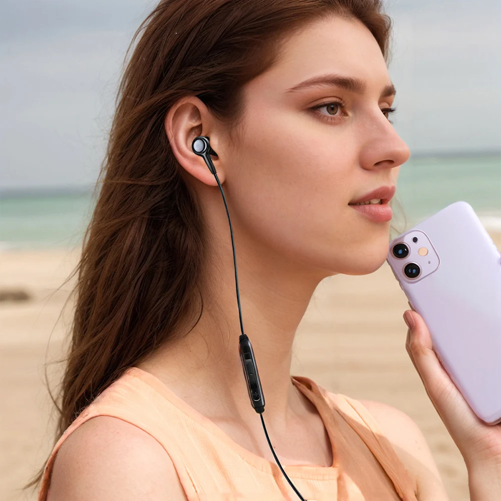 3.5mm/Type-c Single Wired Earbud Wire Headphone HiFi Stereo Music Mono Ear Bud Single Side Wired Earphone With Volume Adjustment