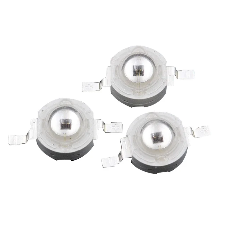3W LED IR 레드 고출력 비드 라이트 칩 730 740 850 940nm 적외선 칩 700mA 유도 식별 램프 10개