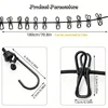 Portable Elastic Travel Clothes Rack Windproof Outdoor Clothesline with 12 Clips Laundry Drying Line for Backyard Balcony 5