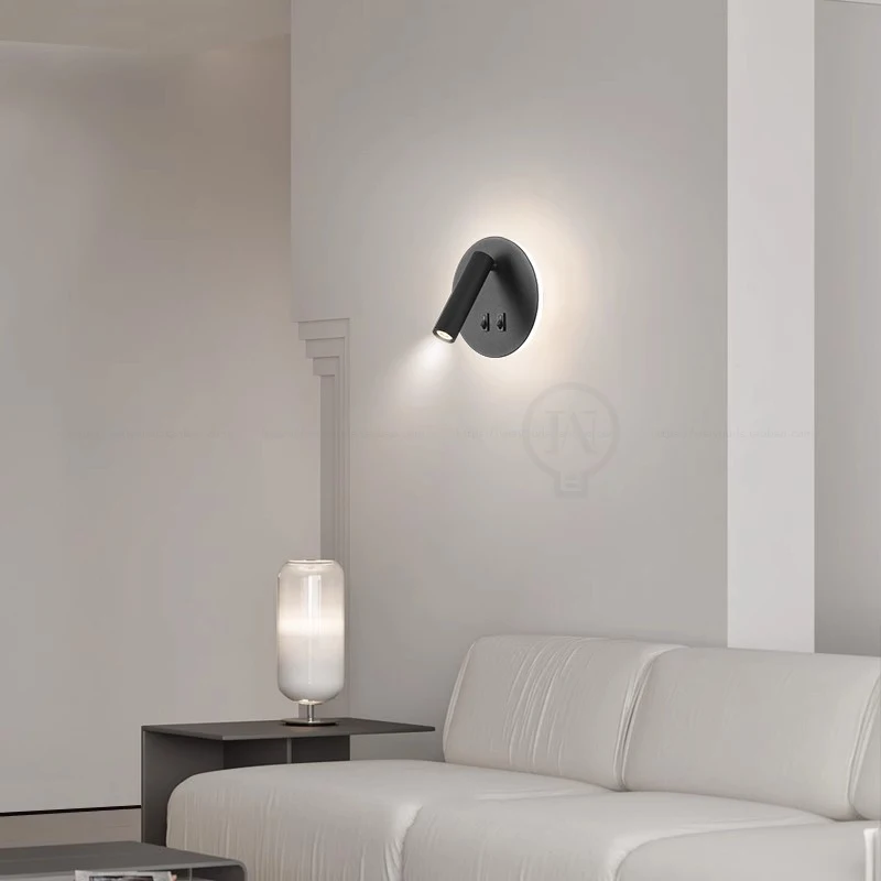 13W Wall Light Backlight 350 degree rotation adjustable Wall Lamp Hotel Bedroom Bedside Study Reading Sconce Lamp With switch led light led wall lamp wall light led reading light