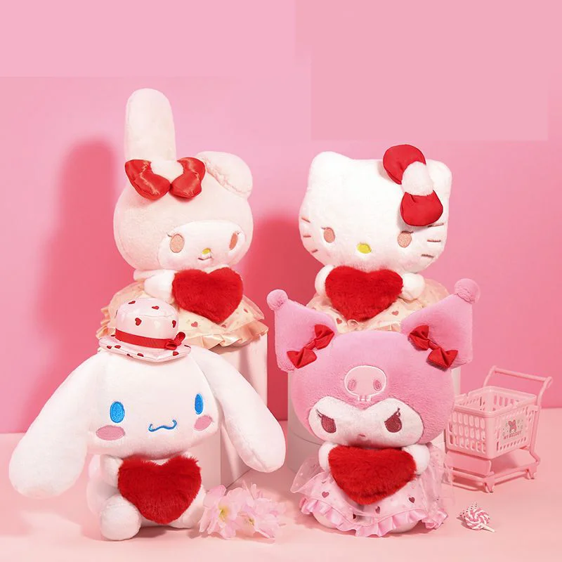 

Kawaii Sanrio My Melody Kuromi Plush Dolls Plush Stuffed Animals Hello Kitty Cinnamoroll Anime Plush Toys for Kid Birthday Gifts