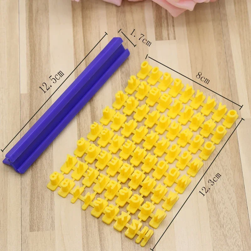 Ceramic Art Alphanumeric Letters Polymer Clay Stamping Stamps Embossing Die Seals DIY Embossing Clay Tools 1 Set