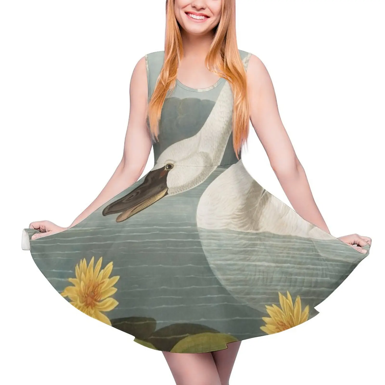 

Common American Swan by John James Audubon Round Neck Dress evening dresses ladies dresses for woman sexy dress