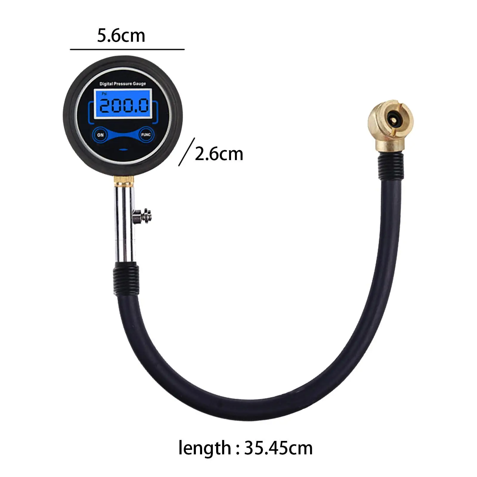 Vehicles Tire Pressure Gauge LCD Screen Tester for Bike SUV Motorcycle