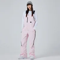 MUTUSNOW Winter Warm Waterproof Men And Women‘s Ski Strap Pants Breathable Snowboarding Trousers Male And Female Snow Overalls 2