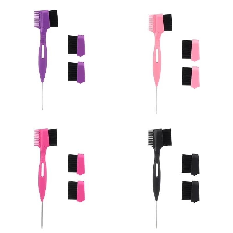 

Hair Control Brush with Metal Tail Comb Double Sided Hair Styling Brush N0PF