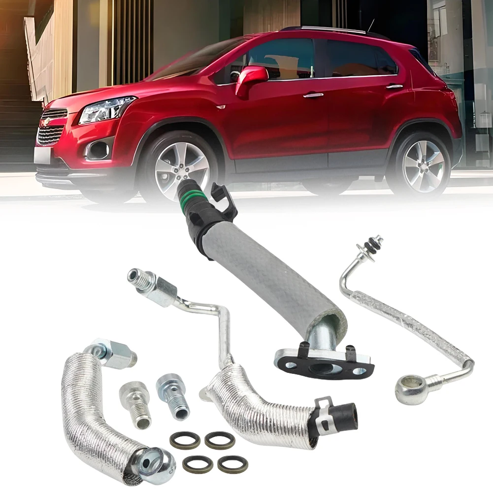 55568031 Turbo Oil Return Drain Line and Oil Feed Pipe Kit 55592600 25198546 55567067 55587854 for Chevy Sonic for Buick Encore