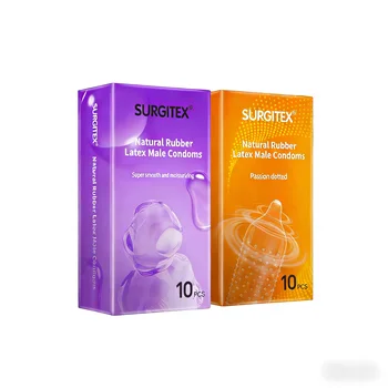 20-Pack Ultra-Popular Combo Pack Ultra-Thin Ultra-Lubricated Textured Male Condoms for Bareback Sensation 1