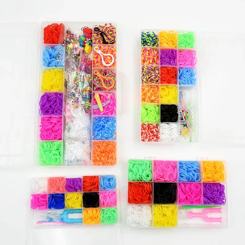 DIY Toy Loom Rubber Bands 10000pcs Silicone Bands Elastic Refill