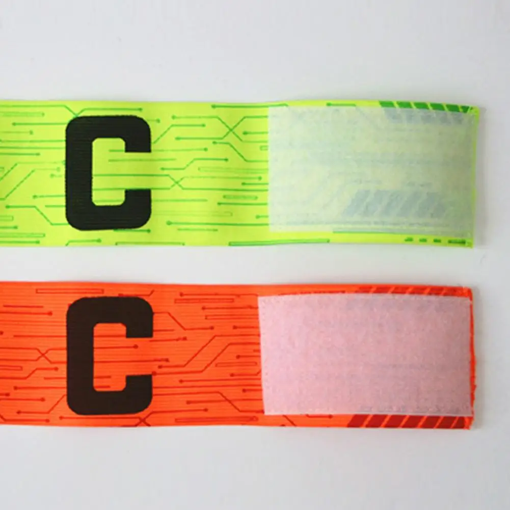 Soccer Captain Armband with Adjustable Fastener Tape Football Arm Band Elastic Captain Arm Band Team Accessories Капитан Амбэнд.
