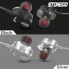 Dual Driver In-Ear Earbuds, Sport Dynamic Earphones with Hands-Free Microphone, Ultra Stereo Bass, 3.5mm Jack 6