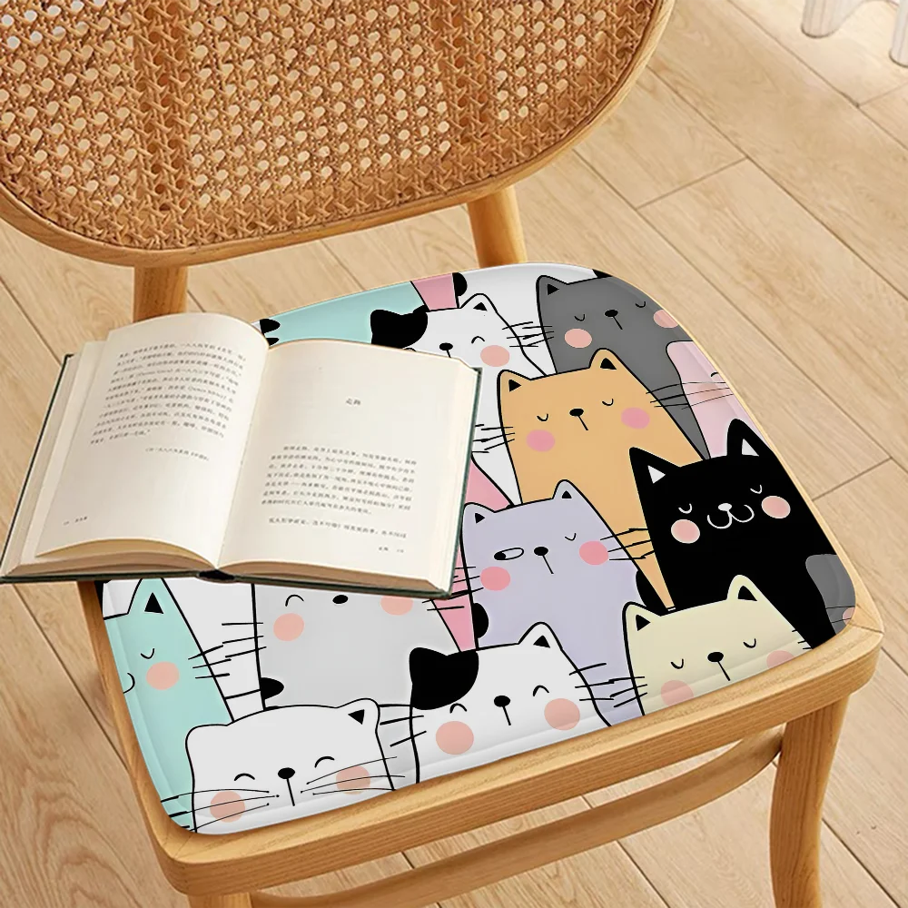 Cartoon Cute Cats Background Cushion Image 14