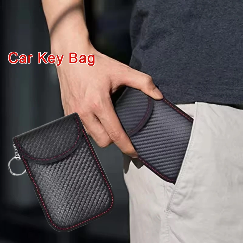 Premium Car Key Signal Blocker Pouch – RFID Blocking Faraday Cage Bag