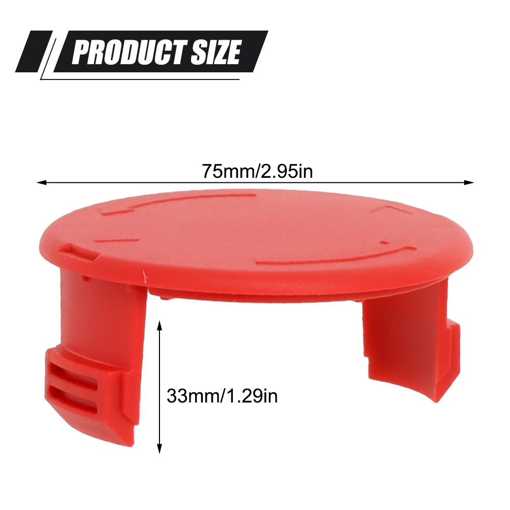 1pc Plastic Spool Line Spool Cap Cover For Einhell Lawn Trimmer GE-CT 18/28 Li /18/28 Li TC 75*33mm String Trimmer Accessories