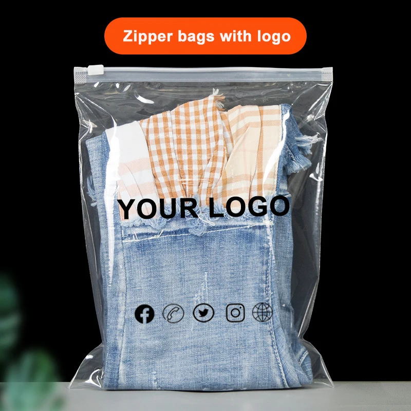 Custom Matte Black Apparel Package Logo Ziplock Bags for Swimwear T-shirt  Clothing Packaging - Qingdao Sante Packing Co., Ltd.