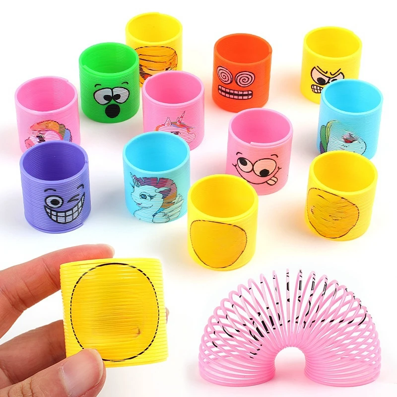 Spring Spiral Game, Funny Outdoor Kids Party Favors, Goodies Gift, 12pcs