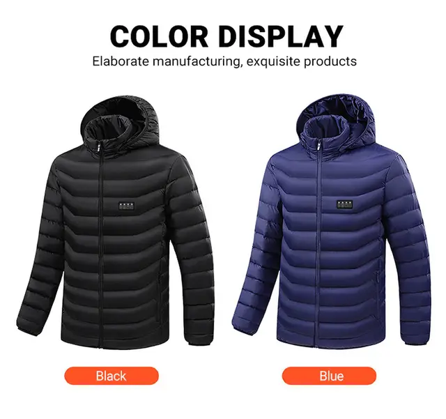 Chaqueta Calefactable Hombre 21Area Cuatro Interruptores Control,USB Ropa  Calefactable Eléctrica,Chaleco Auto Calefactable Mujer Chaqueta Térmica  Caliente Abrigo Invierno - AliExpress