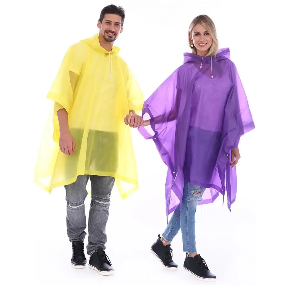 

2Pcs Hooded Raincoat Waterproof EVA Reusable Adults Kid Universal Foldable Raincoat Portable Outdoor Travel Rain Poncho Rainwear
