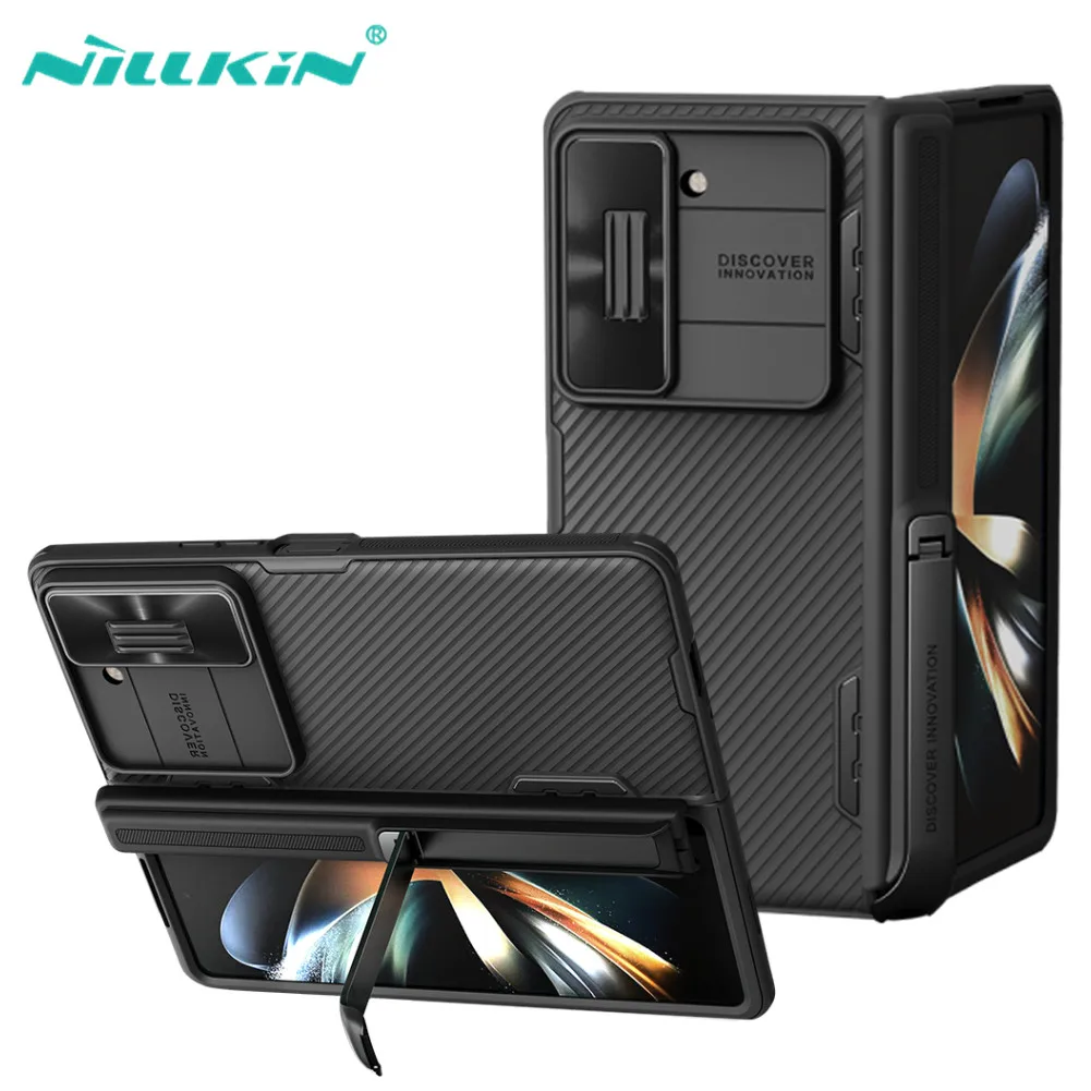 

For Samsung Galaxy Z Fold 5 Case Nillkin CamShield Fold Case Slide Camera Back Protector Cover With Kickstand For Samsung Fold5