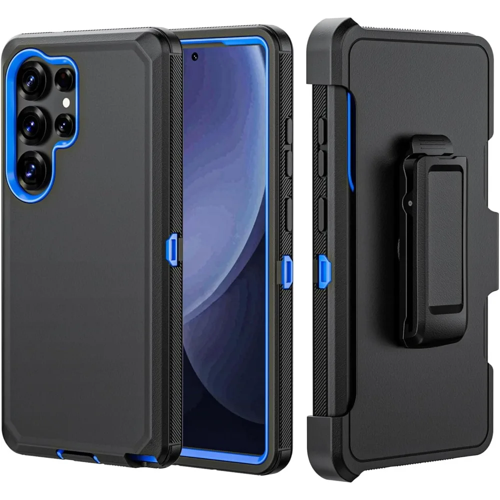 Heavy Duty Rugged Defender Armor Case with Belt Clip and Anti-Drop Protection