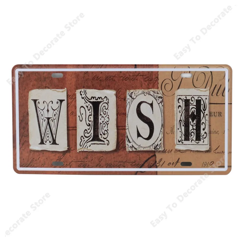 

Celebrity Machine Back To The Future | DeLorean | Time Out | Metal Stamped License Plates Wordmarks Decorative Embossing