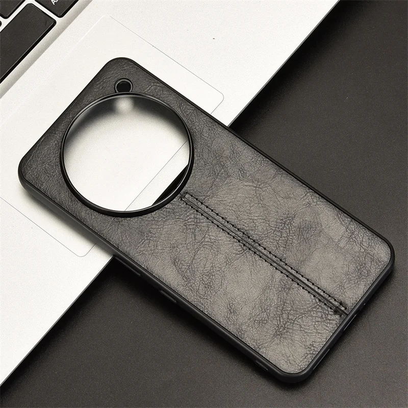 Premium PU Leather Shockproof Matte Phone Case - Durable Hard Cover