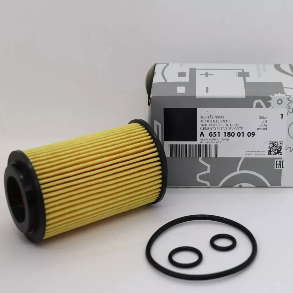 A6511800109 Oil Filter Kit For Mercedes Benz W204 W205 W212 A180 B200 C200 E220 E250 CDI CLA CLS GLA GLC GLK S OM651 Engine
