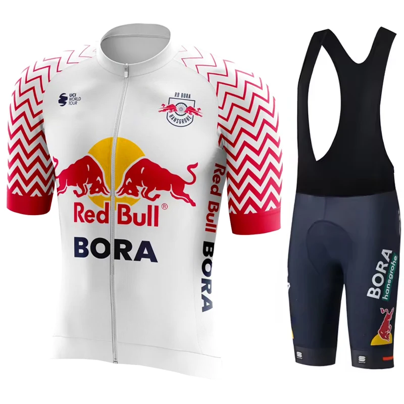 Cycling Man Mens Clothes Men Mtb Road Bike Uniform Red Bull Sports Set Mountain Clothing Jersey Men's Shorts Pants Gel Cyclist 4