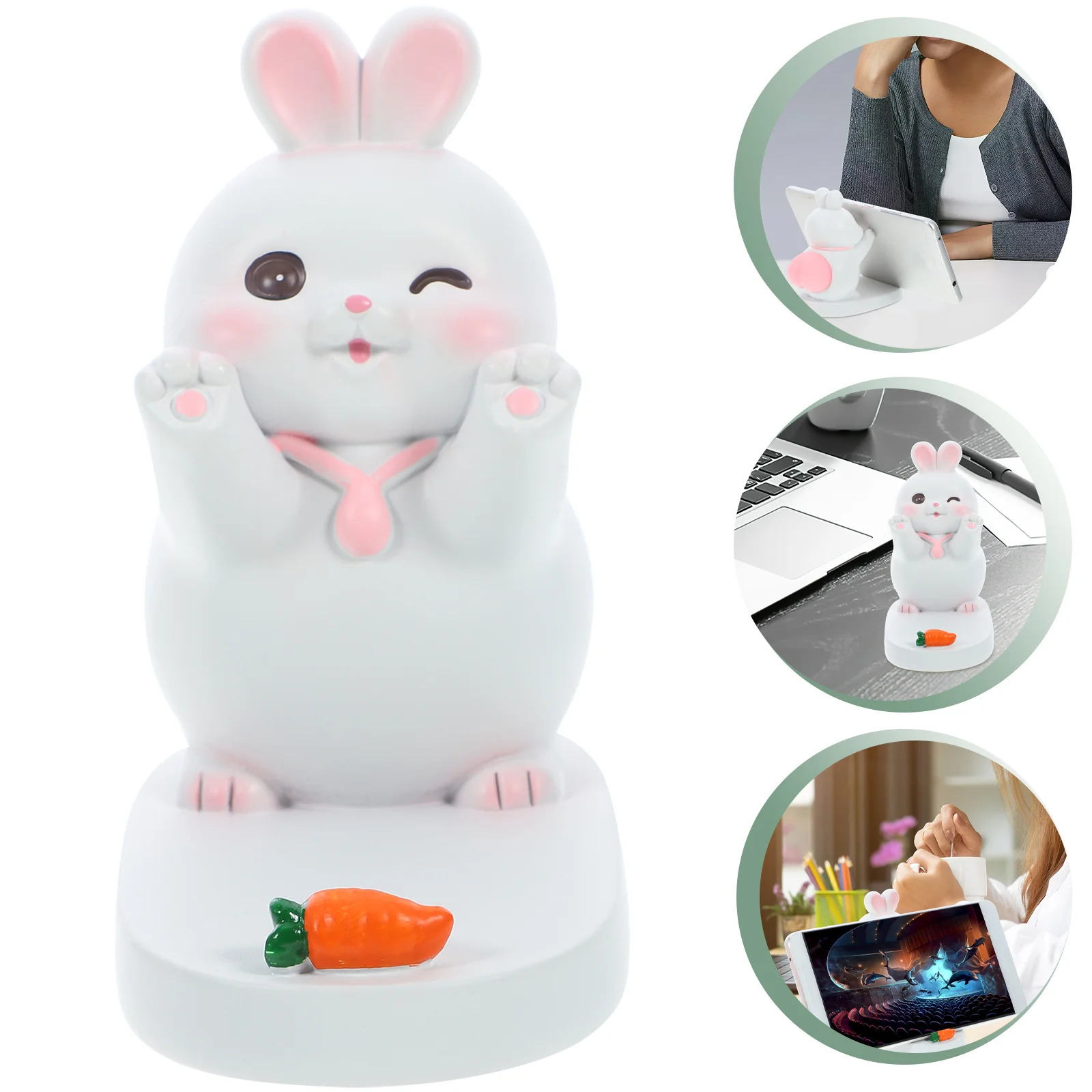 

Rabbit Phone Stand Cartoon Phone Holder Cute Desk Cellphone Holder Desktop Phone Rack