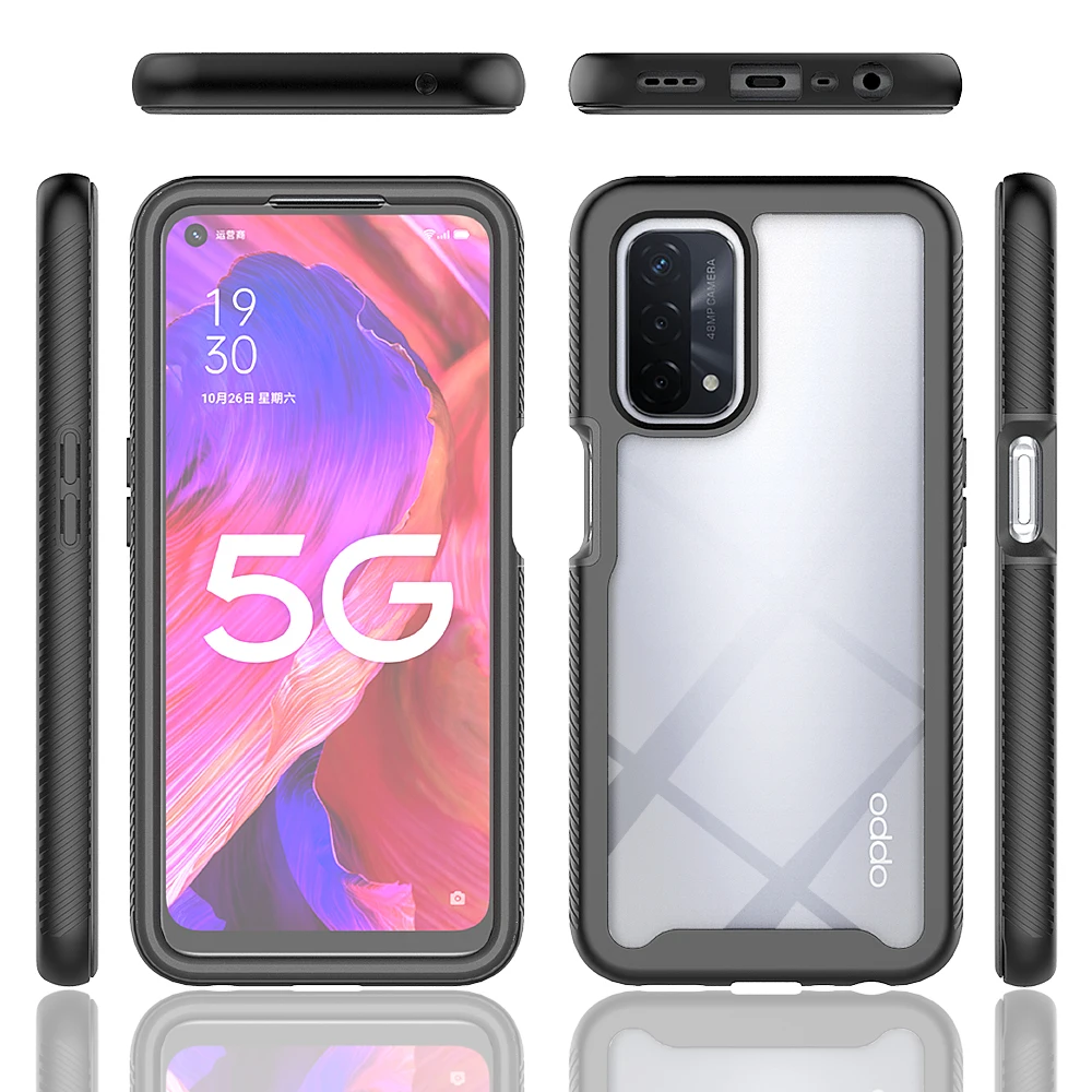 Shockproof Clear Protective Case with Built-in Screen Protector