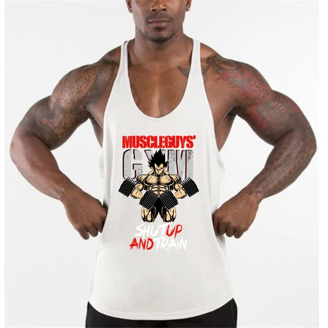 Culturismo Stringer Tank Top Back Gym  Gimnasios Ropa Fitness Hombres Tank  - Brand Vest - Aliexpress