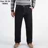 High Waisted Plus Size 200KG Jeans Men Big Size Ropa Talla 56 48 52 Thick Trousers Plus Loose Black Elastic Straight Denim Pants 1