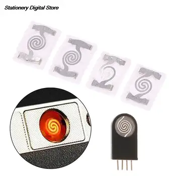 2/5pcs Replacement Ceramic Chip Heating Head For USB Electronic Lighter DIY Repair Accessories