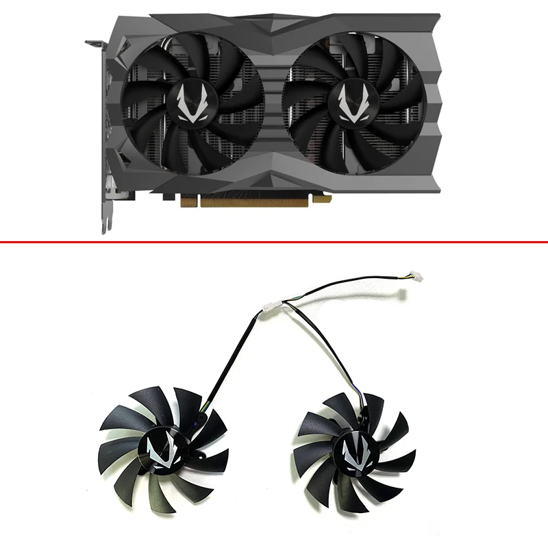 voor Radeon HD 7990 8 thermotube heatsink Fan met 3 Fans HD7990 Grafische Ventilator